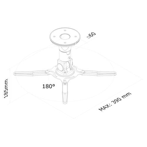 Neomounts BEAMER-C50 Supporto proiettore da soffitto