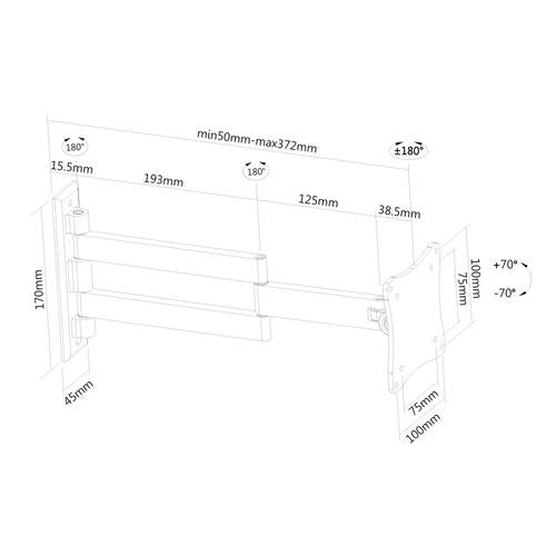 Neomounts staffa per TV FPMA-W830