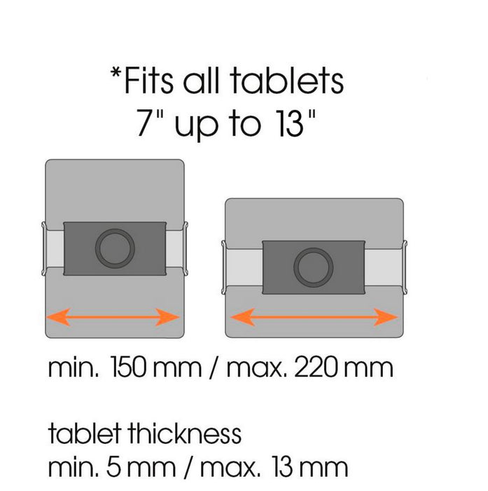 Vogel's TMS 1050 Kit dashboard per tablet