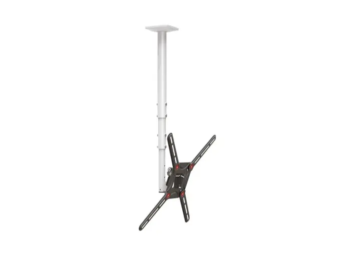 Supporto da soffitto Barkan Witte 27 - 65 pollici | Altezza massima regolabile | Ruotabile e inclinabile | VESA 400x400 | Universale