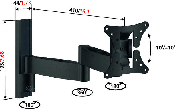 Vogels VFW 426 supporto da parete per LCD/TFT