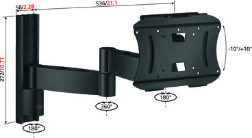 Vogels VFW 432 supporto da parete per LCD/Plasma