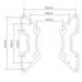Wolff Mount TVB-111 – VESA-adapter 200x200 naar 400x400