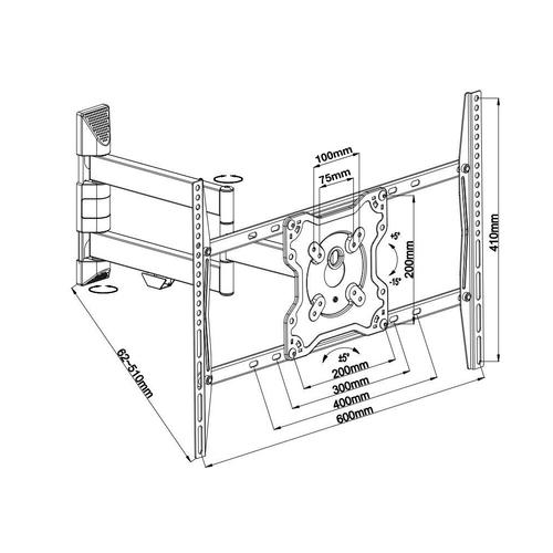 Neomounts FPMA-W460 Supporto da parete fino a 55 pollici