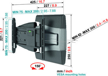 Vogels EFW 8145 supporto da parete per TV Motion+ S