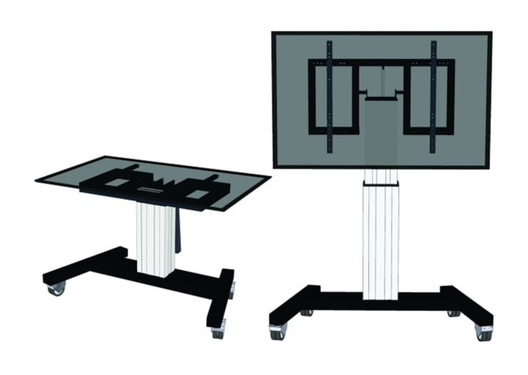 Neomounts supporto a pavimento TV elettrico PLASMA-M2500T argento