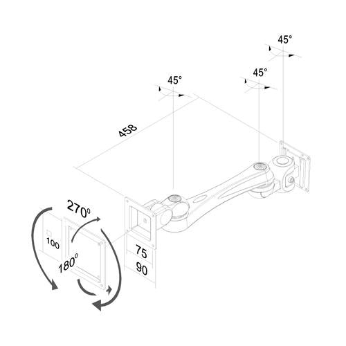Neomounts staffa per TV LCD/LED/TFT FPMA-W920