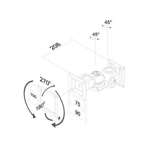 Neomounts staffa per TV o monitor FPMA-W910
