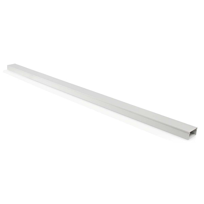 Canalina per cavi 110cm x 6cm bianca in alluminio