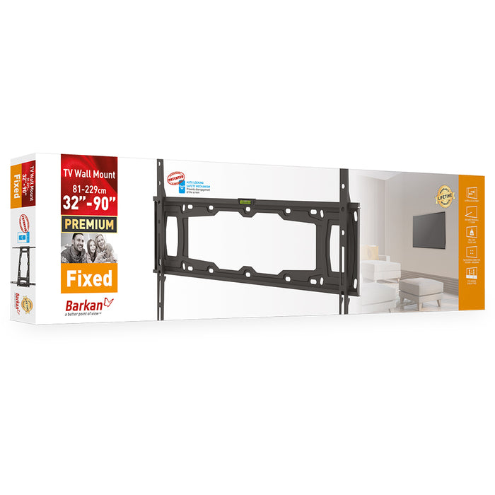 Supporto a parete economico per montaggio a filo e tutti gli schermi fino a 90"