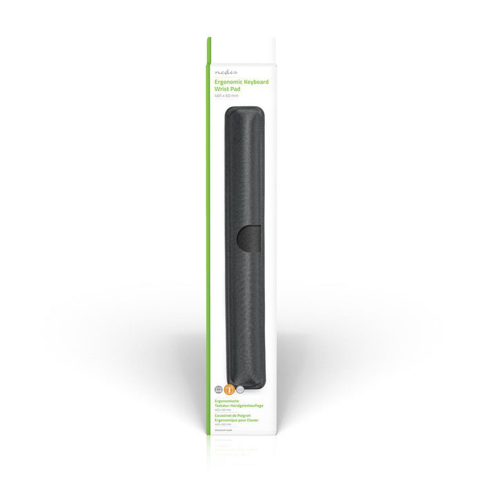 Supporto Ergonomico per Polsi per Tastiera | Gel | 465 x 60 mm | Nero
