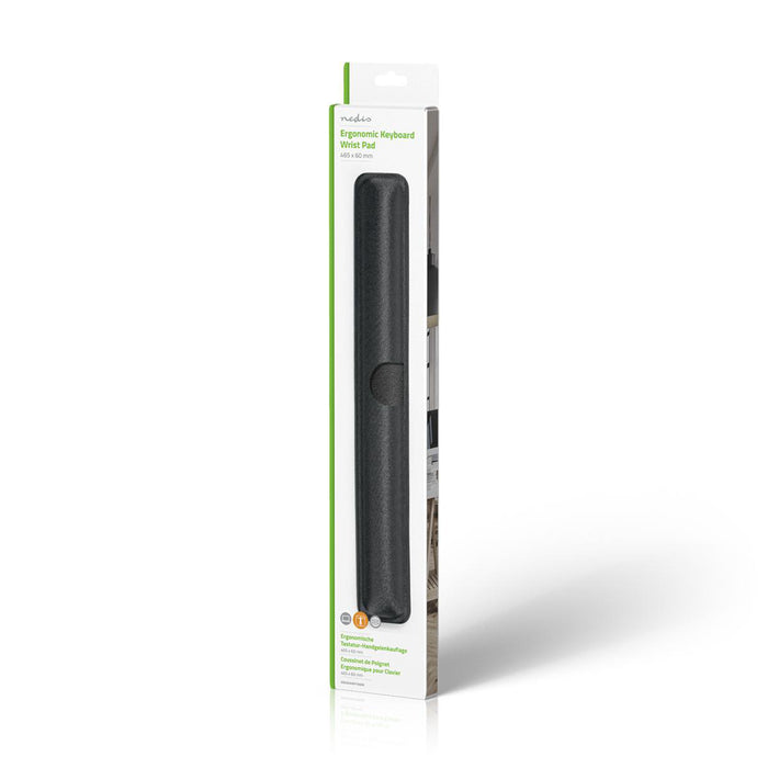 Supporto Ergonomico per Polsi per Tastiera | Gel | 465 x 60 mm | Nero