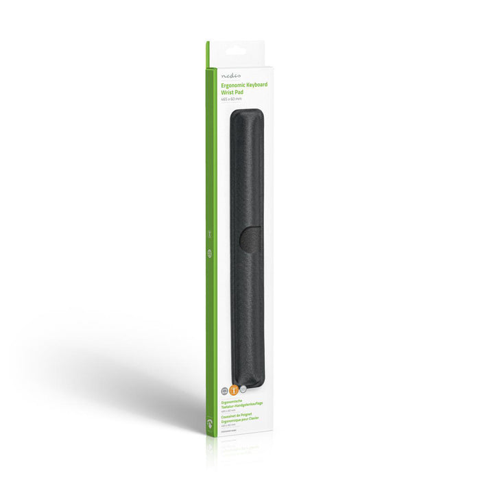 Supporto Ergonomico per Polsi per Tastiera | Gel | 465 x 60 mm | Nero