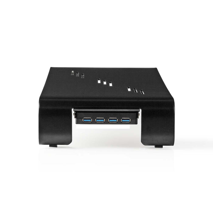 Supporto Ergonomico Multifunzionale | Hub USB 3.0 | 4 Porte | Nero