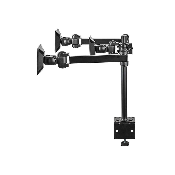 Supporto Ergonomico per Monitor | Tre Bracci per Monitor | Girevole e Inclinabile | Nero