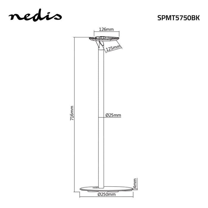 Supporto da Terra per Altoparlanti | Sonos® One / Sonos® Play:1 | Max. 3 kg | Fisso