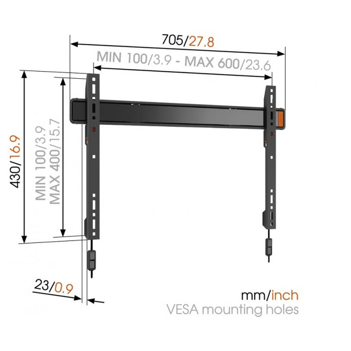 Vogel's WALL 2305 Supporto da parete fisso per TV fino a 80 pollici