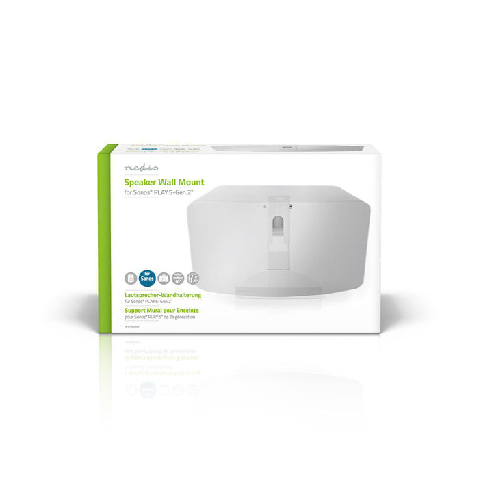 Supporto da Parete per Altoparlanti | Per Sonos® PLAY:5-Gen2? | Inclinabile e Girevole | Max. 7 kg