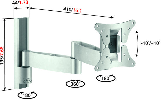 Vogels VFW 426 supporto da parete per LCD/TFT