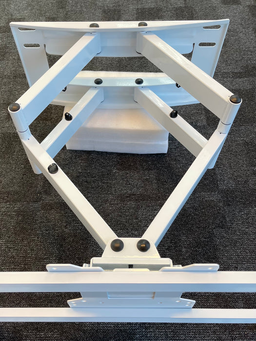 Supporto da parete bianco, stabile e robusto, fino a 80", massimo 80 kg e VESA 800x400