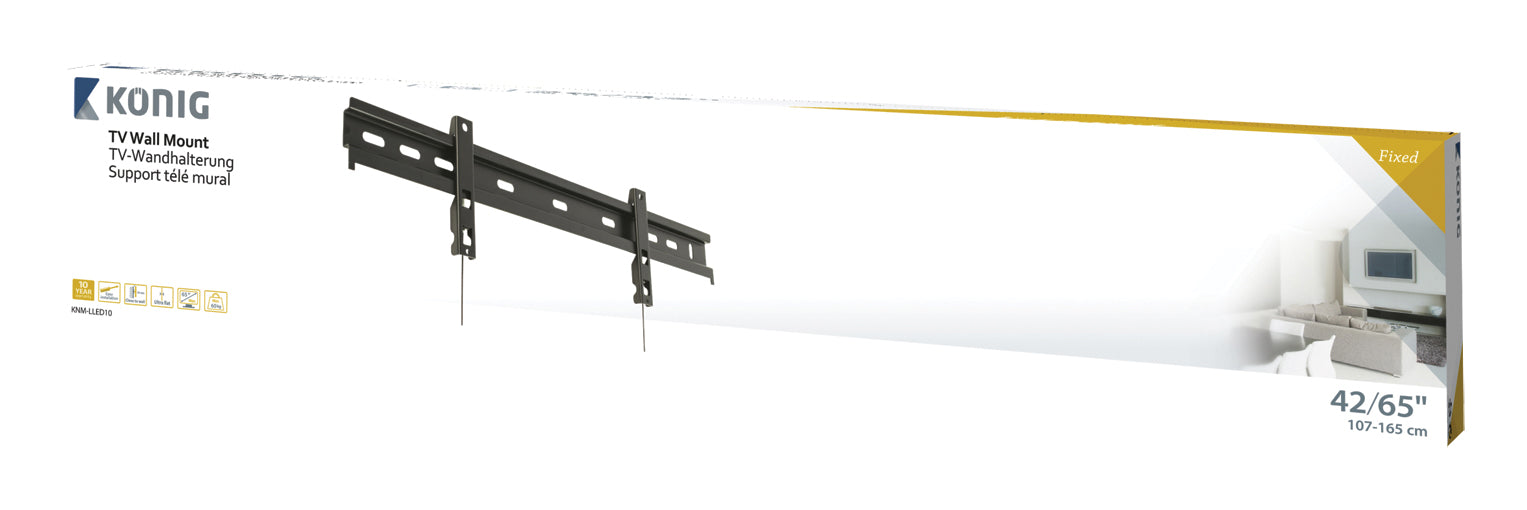 Supporto da parete ultra piatto 42-65"