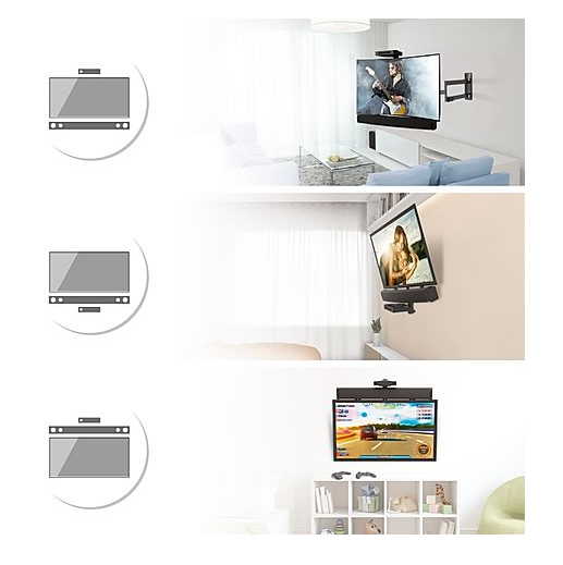 Supporto per barra audio + Piatto universale per decoder