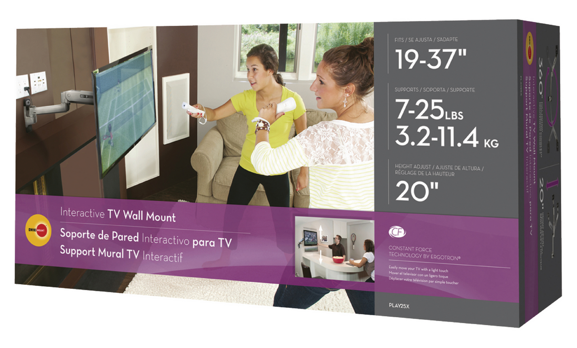 Supporto TV interattivo per schermi da 19" a 37"