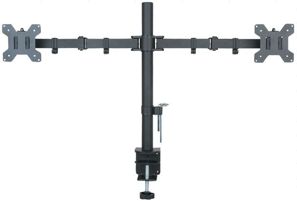Supporto monitor da scrivania 13 a 27 pollici per due schermi