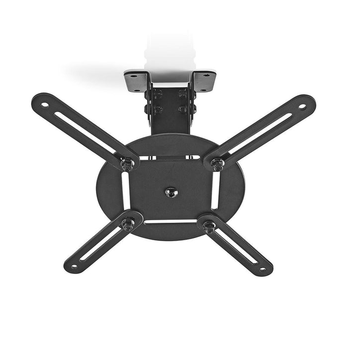 Supporto a soffitto per proiettore | Rotazione 360° | Max. 10 kg | Distanza dal soffitto 130 mm | Nero