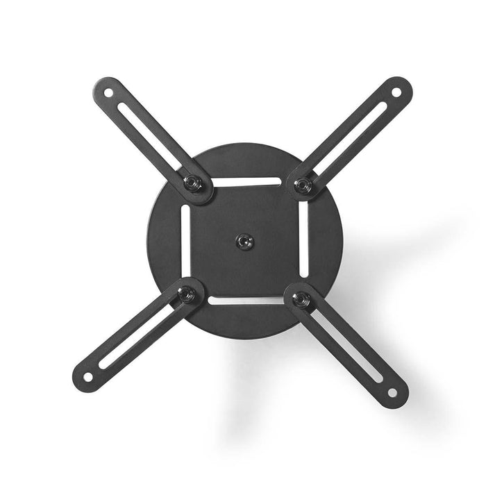 Supporto a soffitto per proiettore | Rotazione 360° | Max. 10 kg | Distanza dal soffitto 130 mm | Nero