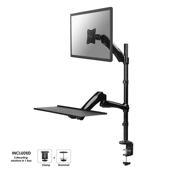 Neomounts FPMA-D500KEYB supporto da scrivania per postazione di lavoro