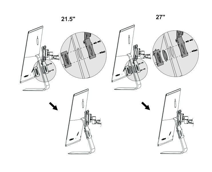 Neomounts Apple FPMA-VESAMAC2127 Adattatore VESA per iMac