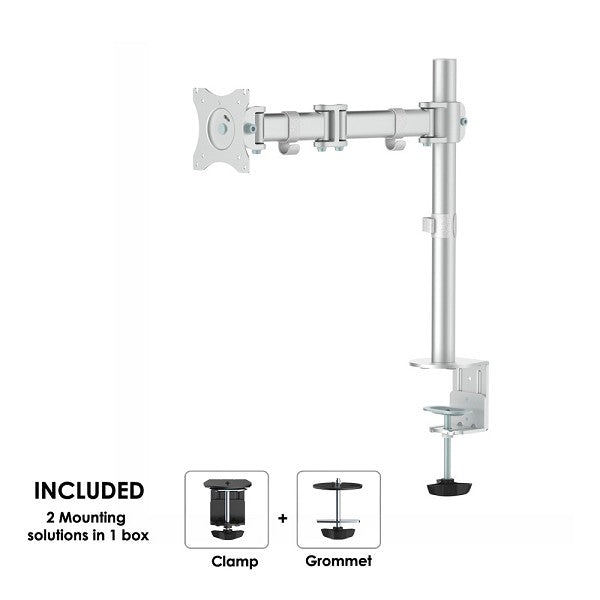 Supporto da scrivania Neomounts NM-D135 argento per 1 schermo