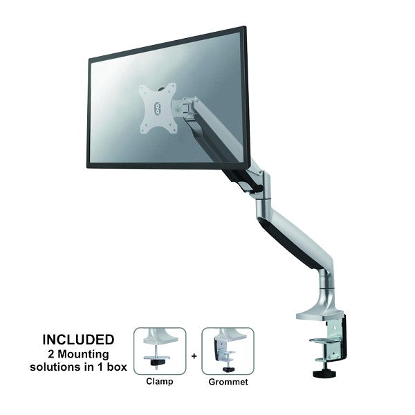 Neomounts NM-D750SILVER Supporto da scrivania per schermi fino a 32 pollici
