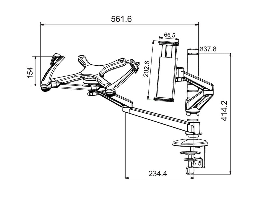 Neomounts NOTEBOOK-D300 Supporto da scrivania per notebook e tablet