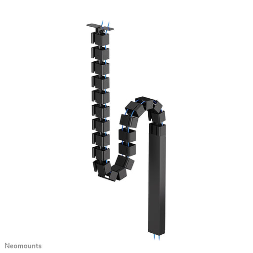 Neomounts ADS06-133BL Kabelgeleider met schroefbevestiging en magnetische kabelgoot – zwart – productaanzicht bij TVBeugels.nl