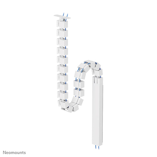 Neomounts ADS06-133WH Kabelgeleider met schroefbevestiging en magnetische kabelgoot – wit – productaanzicht bij TVBeugels.nl