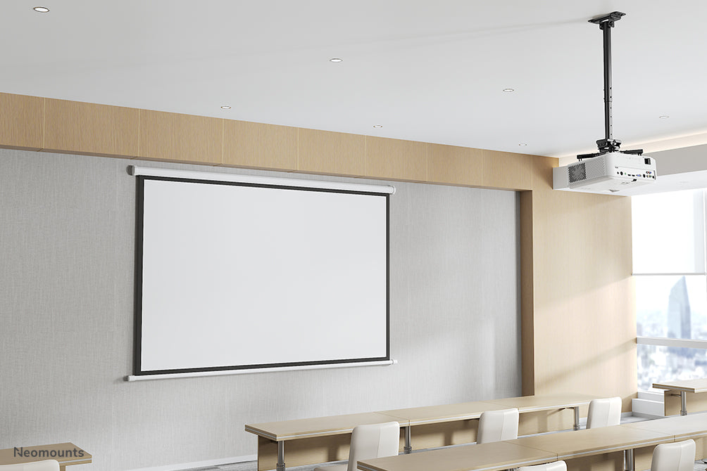 Supporto da soffitto universale per proiettore Neomounts CL25-540BL1, regolabile in altezza (60,5-90,5 cm) - Nero
