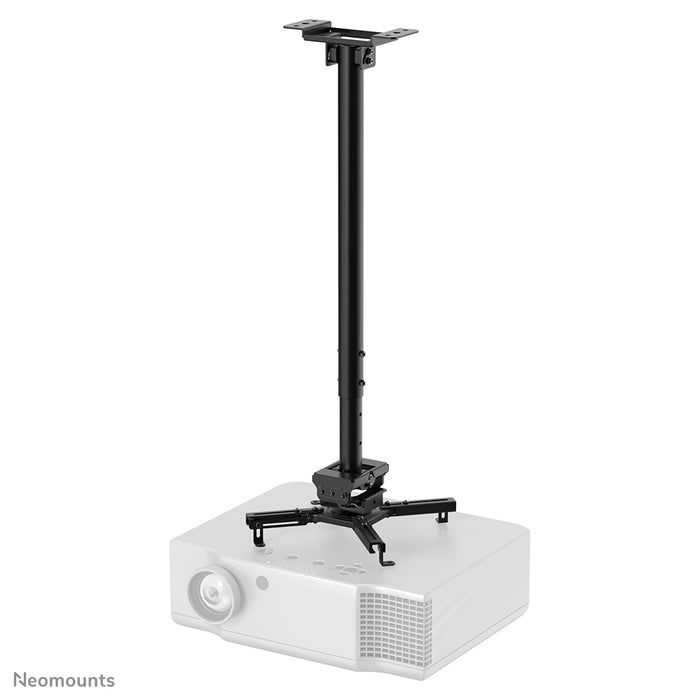 Neomounts CL25-550BL1 supporto universale da soffitto per proiettore, altezza regolabile (74,5-114,5 cm) - Nero