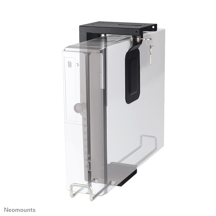 Supporto Neomounts CPU-D075 nero/LK per fissare PC alla scrivania. Incl. serratura.