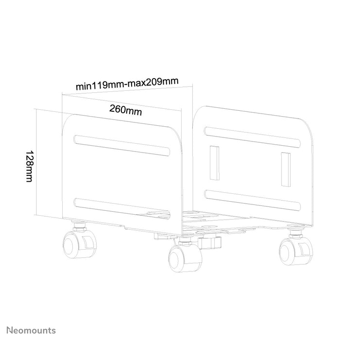 Supporto mobile Neomounts CPU-M100 nero per il tuo PC