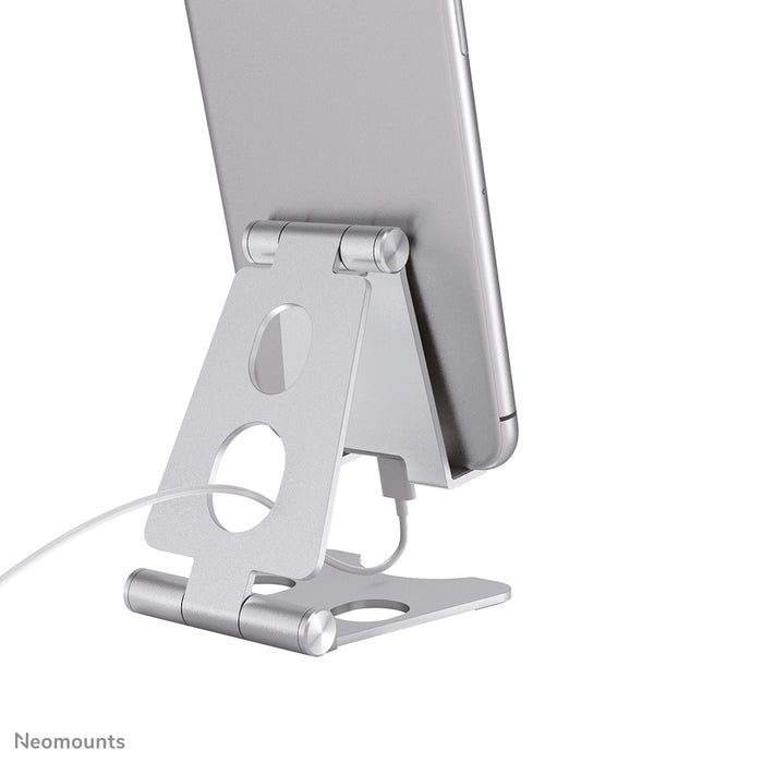 Supporto pieghevole universale Neomounts per telefono - Argento