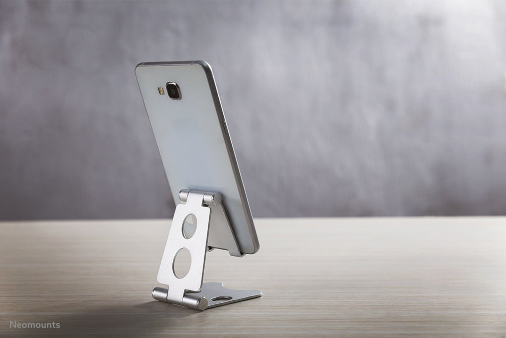 Supporto pieghevole universale Neomounts per telefono - Argento