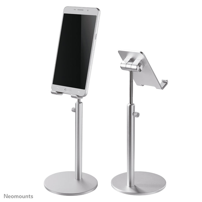 Supporto per telefono Neomounts regolabile in altezza - Argento