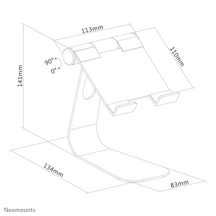 Supporto universale Neomounts per tablet - Argento