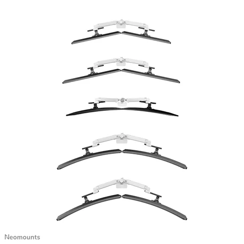 Neomounts DS65S-950WH2 Braccio monitor – Elegante supporto Full Motion per 24-34 pollici