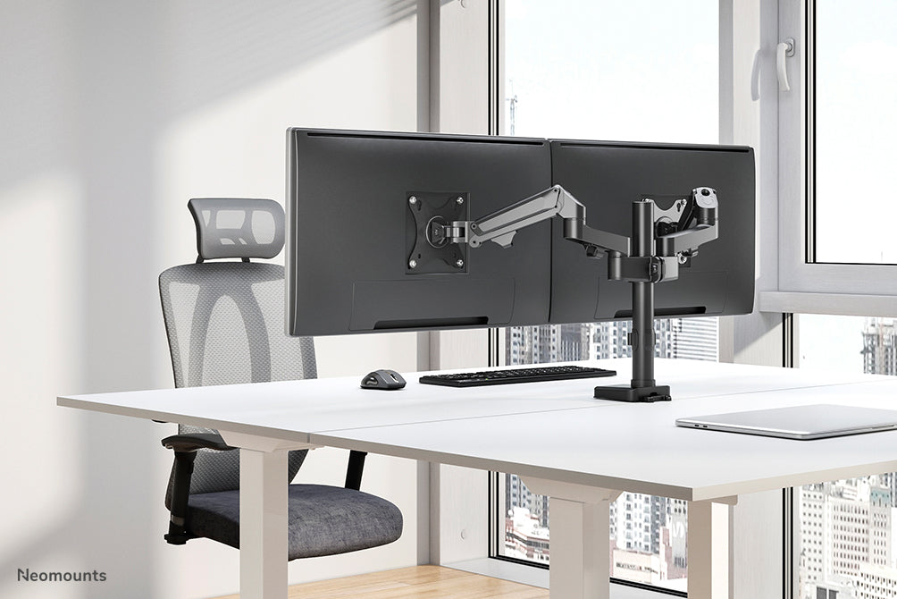 Neomounts DS70-750BL2 supporto da scrivania full motion per monitor da 17-27 pollici - Nero