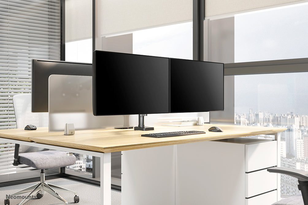 Neomounts DS70-750BL2 supporto da scrivania full motion per monitor da 17-27 pollici - Nero