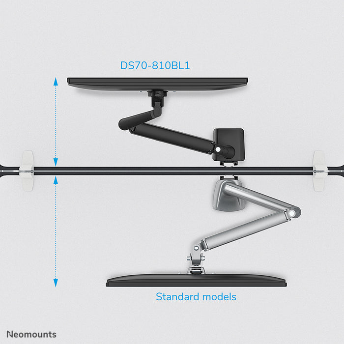 Neomounts DS70-810BL1 supporto da scrivania full motion per monitor da 17-32 pollici - Nero