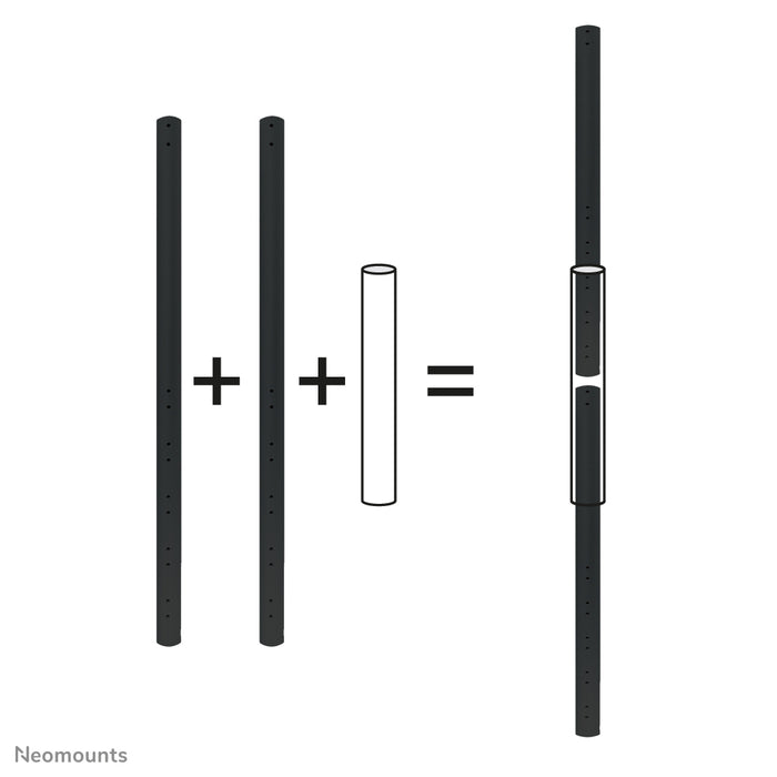 Neomounts giunto di collegamento per pali di estensione FPMA-CP100black, FPMA-CP150black e FPMA-CP200black